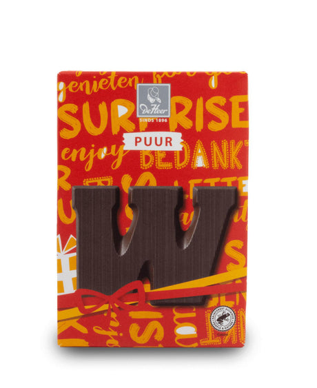 De Heer Dark Chocolate Letter-W ... Holland Store - Toronto