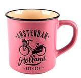 Amsterdam Camping Mug - Pink