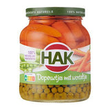 Hak Doperwtjes met Worteltjes