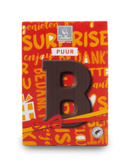 De Heer Dark Chocolate Letter-B ... Holland Store - Toronto