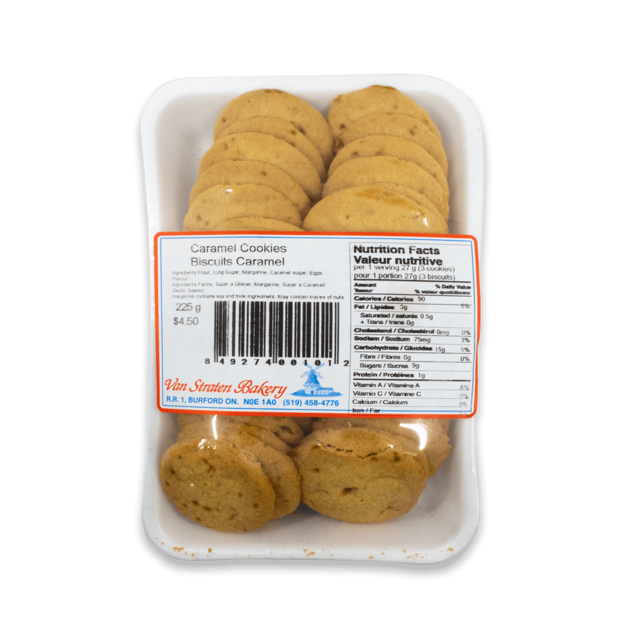 Van Straten Bakery Caramel Cookies